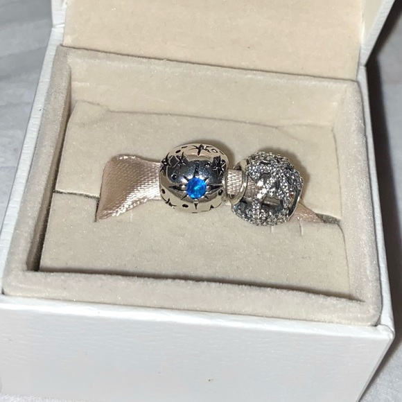 Jewelry - 2 Sterling Silver Charms: Disney Dreams and Snowflake for charm bracelets